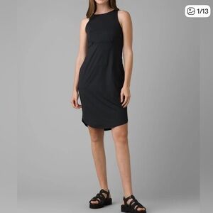 Prana Women’s Emerald Lake Black tank Dress Size medium with pockets